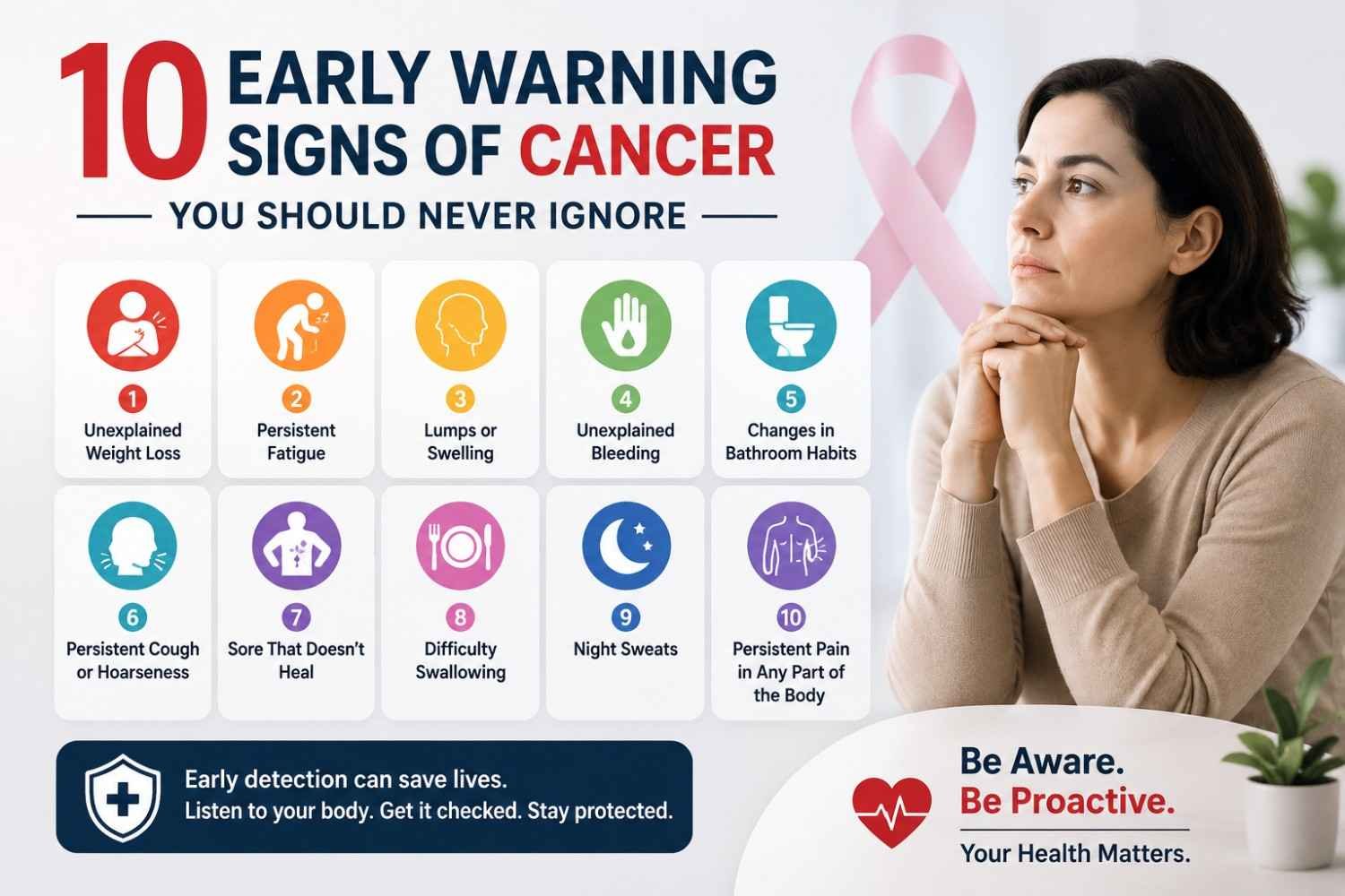 10 Early Warning Signs of Cancer You Should Never Ignore