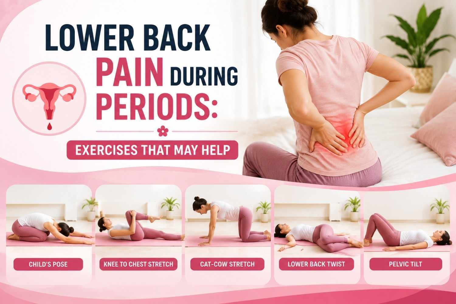 Lower Back Pain During Periods: Exercises That May Help